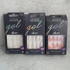 Kiss Medium Gel Fantasy Allure Artificial Nails - 3 Sets